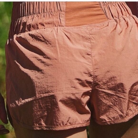 FP Movement Way Home Shorts in Brushed Apricot High Rise Silhouette Related Fit - Picture 7 of 15